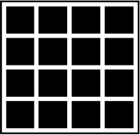 Fool your eyes with this cool image. The lines are completely white.