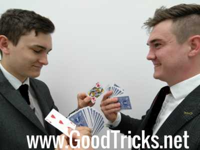 Spectators swap card from each others pile and shuffle into pile.