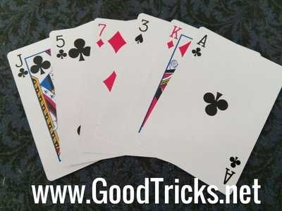 Image showing playing cards with flat edges.
