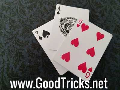 Two halves of deck are seperated by Ace of Spades