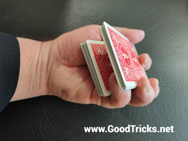 Do the pinky break sleight to prepare the deck in readiness to perform the card force..