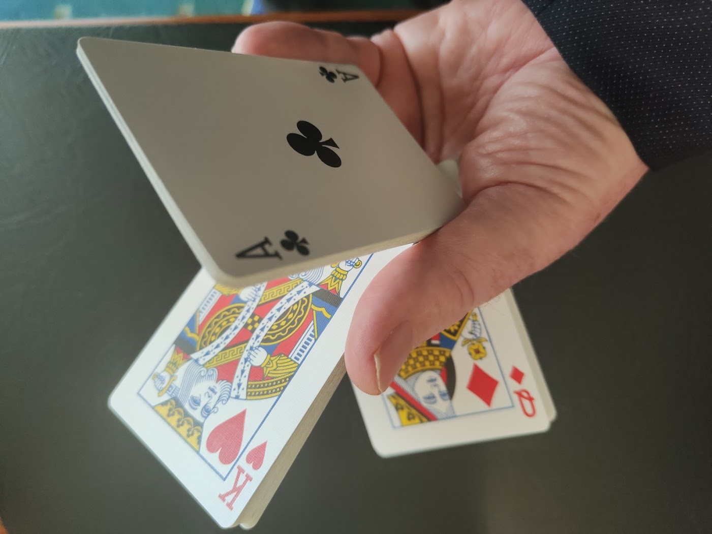 The elvator card trick is a good example of using the double card lift for a great effect.