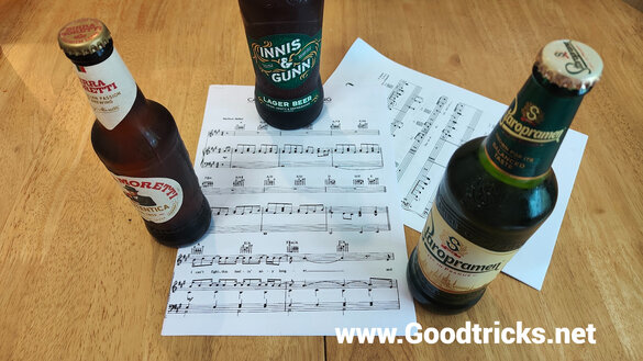 beer and a sing song go hand in hand.